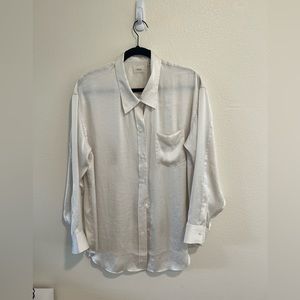 Wilfred by Aritzia White Oversize Button Down